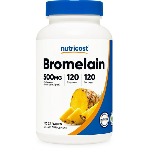 Nutricost Bromelain Supplement 500mg, 120 Vegetarian Capsules
