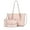 Powder Blush, variant on Women's Leather MK Patten Crossbody Tote Handbag, Powder Blush, 3-Piece
