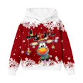 thumbnail image 4 of RMGVDSD Christmas Hoodies for Girls Cute Graphic Pullover Hooded Sweatshirt Long Sleeve Tops Loose Fit Casual Sweatshirts for Kids Fashion Clothes 11-12 Years, 4 of 4