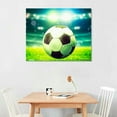 thumbnail image 2 of Creowell Canvas Wall Art Picture 20x16in for Living Room Bedroom Fall Decor Football 20x16in, 2 of 3