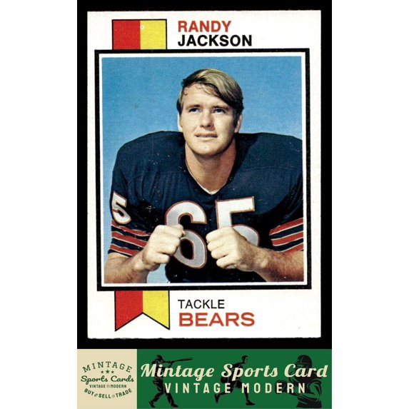 1973 Topps Randy Jackson #11 RC Chicago Bears Football Card
