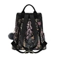 thumbnail image 2 of FORMRS Women's Travel Backpack Purse Anti-Theft Hidden Pockets Casual Shoulder Bag, Dark Flowers Pattern, 2 of 7