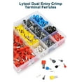 thumbnail image 3 of Double Wire Ferrule Kit 8-22 AWG, 750Pcs Dual Bootlace Ferrule Kit Wire Ferrules Twin Ferrules Connectors Wire Terminal Connector, Insulated Cord Pin End Terminal Great Assortment Ferrules Kit, 3 of 8