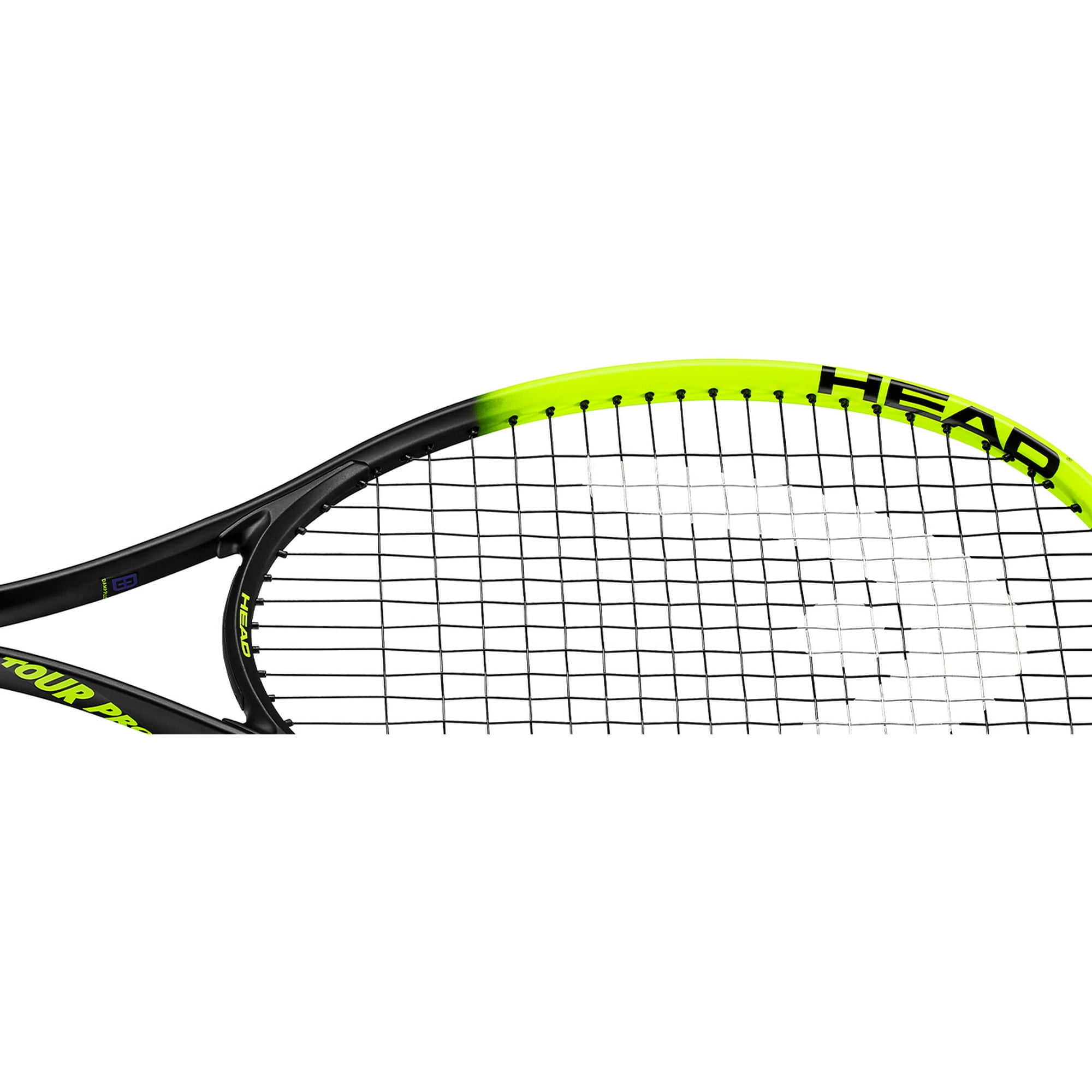 (2 pack) HEAD Tour Pro Adult Tennis Racquet, Strung, 9.9 oz. Weight, 105 Sq. in. Racquet Head Size, 27 Inches, Black/Green