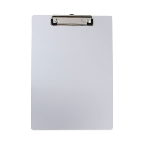 Universal UNV40301 0.5 in. Clip Capacity 8.5 in. x 11 in. Aluminum Clipboard with Low Profile Clip