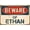 Warning Sign 3, variant on OSHA Caution Keep Ladders Chained Secured From Falling Sign - 12×8 Inches, Metal, Wall or Fence Workplace Safety Decor