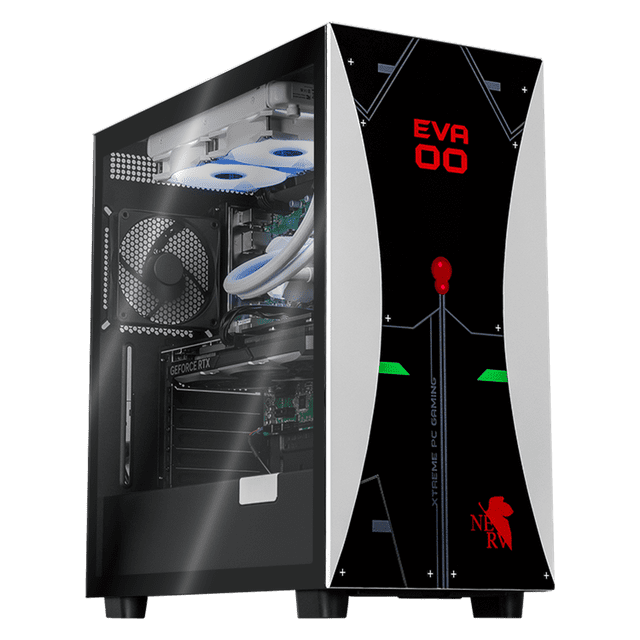 Xtreme PC Gaming Geforce RTX 4070 Intel Core I9 12900KF 32GB SSD 1TB WIFI Evangelion 00 White Black multicolor