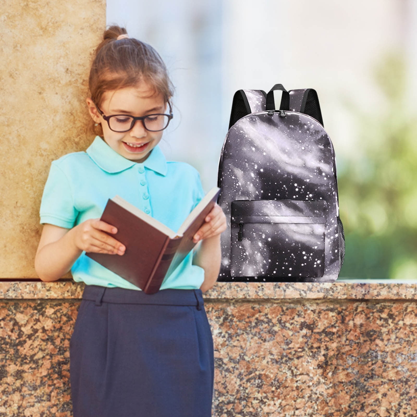 Shldybc Retro ThreePiece Star Backpack Backpack Boys and Girls Couple