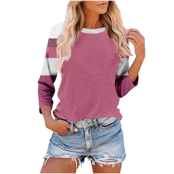 Cilsoka Womens Long Sleeve Shirts Black Ladies Tops and Blouses 3/4 Sleeve Womens Tunic Tops 3/4 Sleeve Loose Fit V Neck Blouses for Women Plus Size My Orders past Orders