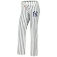 thumbnail image 2 of Women's Concepts Sport White New York Yankees Vigor Pinstripe Sleep Pant, 2 of 3