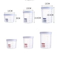 thumbnail image 4 of Contenedor hermético de plástico de 1500 ml para almacenar cereales, harina, azúcar, arroz y aperitivos (color aleatorio)., 4 of 7