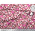 thumbnail image 2 of Soimoi Poly Georgette Fabric Camouflage Texture & Flamingo Bird Decor Fabric Printed Yard 42 Inch Wide, 2 of 3