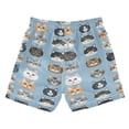 thumbnail image 7 of FORMRS Boys Swim Trunks Quick Dry Mesh Liner Boardshorts Sizes XS-XL, Vibrant Cute Cat, 7 of 7