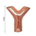thumbnail image 3 of BalsaCircle 40" Rose Gold Letter Y Mylar Foil Plain Balloon Wedding Event Birthday Party, 3 of 4
