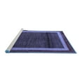 thumbnail image 2 of Ahgly Company Machine Washable Indoor Rectangle Abstract Blue Modern Area Rugs, 7' x 9', 2 of 4