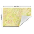 thumbnail image 3 of YFYANG Washable Heat-Resistant Placemats, 70% PVC/30% Polyester, Yellow Watercolor Texture Kitchen Table Mat, 12" x 18" 1 Piece, 3 of 6