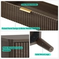 thumbnail image 5 of Linsy Home Fluted Tall Dressers for Bedroom, Chest of 5 Drawers, Dark Brown, 5 of 10