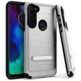 thumbnail image 1 of Motorola Moto G Stylus Metal Stand Brushed Case Silver, 1 of 1