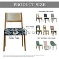 thumbnail image 7 of HELLHERO Leaf Print Seat Covers for Dining Room Chairs, Stretch Chair Seat Slipcovers for Kitchen, Chair Covers Slipcovers Set of 6, Kitchen Decor, 7 of 7
