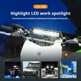 thumbnail image 6 of 60W Motorcycle LED Headlight Light Bar Kit with Mounting Bracket Switch Wir, 6 of 9