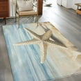 thumbnail image 2 of Retro Ocean Starfish Area&nbsp;Rug 4x6ft Coastal Vintage Watercolor Beach Marine Life Non-Slip&nbsp;Washable Square&nbsp;Rugs Soft Felt Indoor Floor Mat for Bedroom Kitchen Living Room Bathroom, 2 of 9