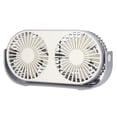 thumbnail image 3 of Mini Ventilador De Escritorio, Diseño De Rejilla De Carga USB, Rotación De 360°, Ventilador Doble, Hoja De Ventilador Doble Para El Hogar Para Escritorio Para Dormitorio ANGGREK Otros, 3 of 8