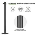 thumbnail image 6 of Yescom 8Ft Sun Shade Sail Pole Post Canopy Awning Deck Patio Backyard with Pole Bracket Clamp Powder Patio Outdoor Black, 6 of 9