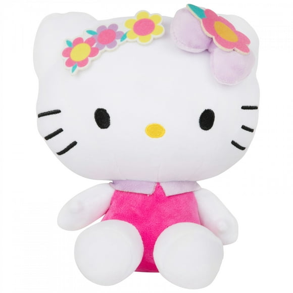 Hello Kitty Couronne de Fleurs 8.5 Poupée en Peluche