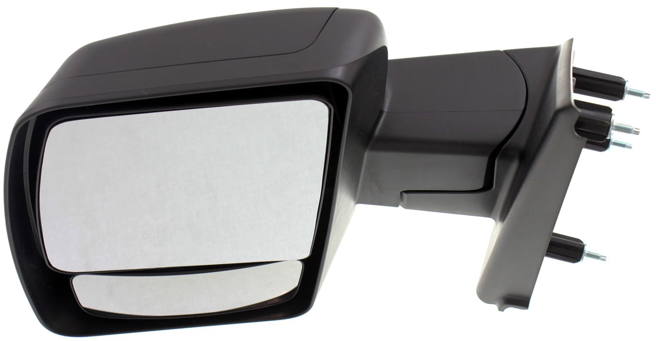 Mirror Compatible With 2012-2018 Nissan NV1500 Left Driver Side w/ Blind Spot Corner Glass Textured Black Kool-Vue