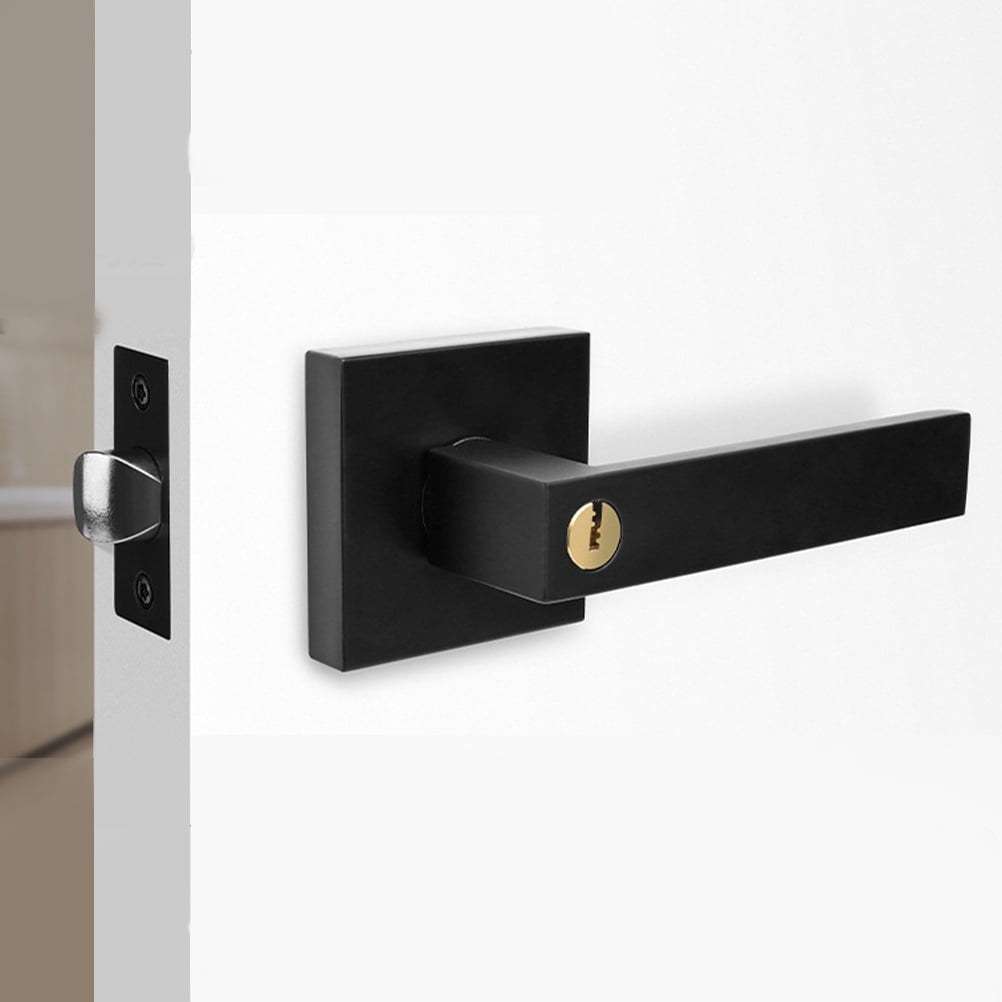 Privacy Door Knob Locks for Bedrooms with Wooden Exterior Doors Matte