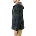 thumbnail image 2 of Sherpa-Lined Hooded Flannel Shirt-Jacket, 2 of 5