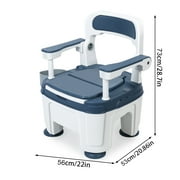 Fogcroll Bedside Commode Adult Mobile Portable Toilet Height Adjustable Adult Potty Chair Load Toilet Chair Seat with Handles for Seniors Disabilities Elderly and Others 882lb
