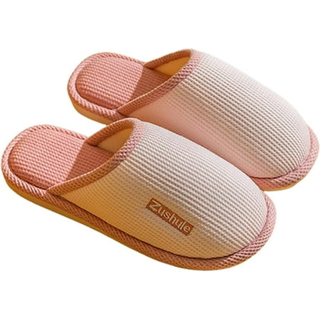 

PIKADINGNIS House Slippers for Women Trendy Solid Color Cozy Anti-Slip Bedroom Slippers for Indoor Outdoor