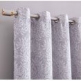 thumbnail image 3 of Jacquard Leaf Blackout Grommet Single Window Panel, 3 of 3
