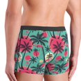 thumbnail image 4 of Men's Boxer Briefs, Red Bird palm trees Soft Comfy Mens Underwear Boxer Briefs Breathable With Widen Waist, 4 of 7