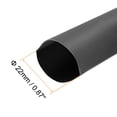 thumbnail image 2 of Manguera termorretráctil Uxcell, funda de cable de tubo retráctil de 3.3ft negra de 0.87 in, 2 of 6