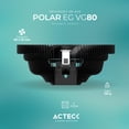 thumbnail image 4 of Disipador CPU ACTECK POLAR CP VC100 80mm LGA 1700 AM5 2200 rpm 3-pin Negro, 4 of 5