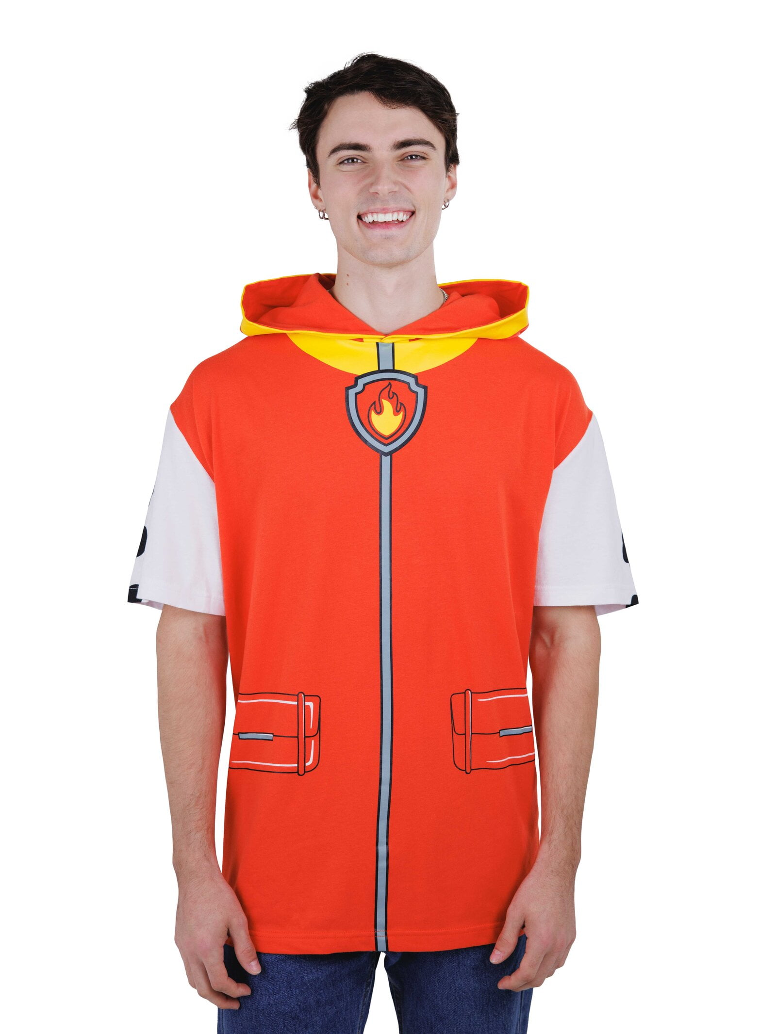 Paw Patrol Marshall Hooded Matching Family Cosplay T-Shirt Adult
