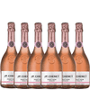 JP. Chenet So Free French Non-Alcoholic Sparkling Pinot Noir - Alcohol-Free Wine for Sophisticated Moments Made in France | 6 PACK