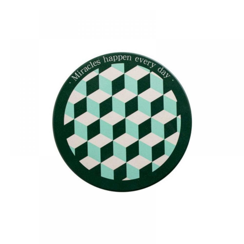 Coasters for Drinks,Round Absorbent Ceramic Insulation Coasters Set of