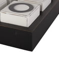 thumbnail image 6 of DecMode 14" x 4" Black Wooden Tic Tac Toe Game Set with White Block Pieces, 1-Piece, 6 of 14
