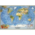 thumbnail image 1 of National Geographic RE00620132 World Physical - Ocean Floor - Laminated Map, 1 of 1