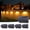 4 Pack-Middle, variant on Solar Led Deck Lights, Warm White & RGB Modes, Outdoor Waterproof for Backyard, Pool, Patio, Fence Post/Line (4Pack & 4Modes)