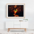 thumbnail image 3 of Emberglow Forest - Illustration Forest Sunset Silhouette Nature Scenic Woodland Mystical Unframed Wall Art Print 24 x 30 inches, 3 of 4