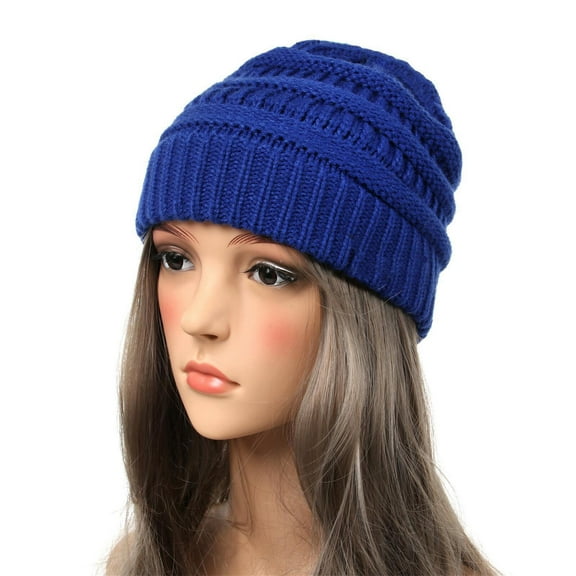 Womens Winter Hat Lightweight Warm Unisex Thick Knit Cap Stretchy Casual Breathable Comfortable Trendy Fashion Winter Hat