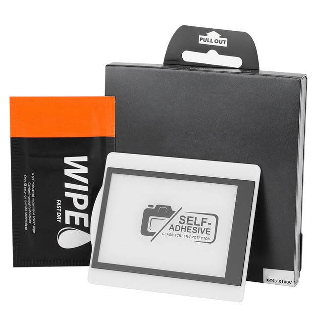 Película protectora templada para pantalla LCD de cámara compatible con Fuji XT4/Fuji X100V universal