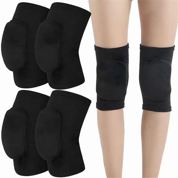 TELOLY 2-Pair Knee Pads/ Elbow Pads/ Shin Pads for Volleyball, Basketball, Football for Youth and Adults