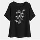 thumbnail image 5 of Vestidos Casuales Para Mujer, Blusas De Mujer De Moda Camisetas estampadas de moda para mujer, blusas casuales de lino holgadas de manga corta con cuello redondo y raglán, 5 of 7