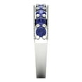 thumbnail image 4 of 1.81 ct Brilliant Round Cut Simulated Tanzanite 18K White Gold Band SZ 10.5, 4 of 6