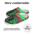 thumbnail image 6 of Lsque Neon Desert Moon Pattern Womens Comfort Cotton on Scuff With Memory Foam and Anti-skid Sole Slipper-39/40, 6 of 7
